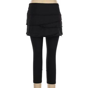 Lucky in Love core  Skirt capri Legging black  sz Large tennis run